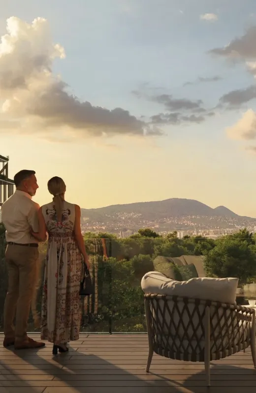 erkély couple scene
